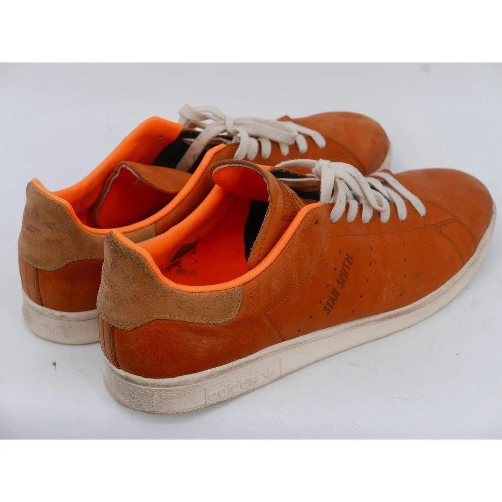 Adidas Stan Smith Shoes Orange Leather Tennis Sneakers Men's Size 16 BB0040